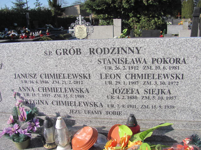 Leon Chmielewski 1907 Wieluń Nawiedzenia NMP - Grobonet - Wyszukiwarka osób pochowanych