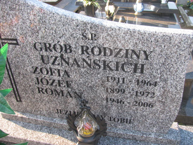 Józef Uznański 1899 Wieluń Nawiedzenia NMP - Grobonet - Wyszukiwarka osób pochowanych