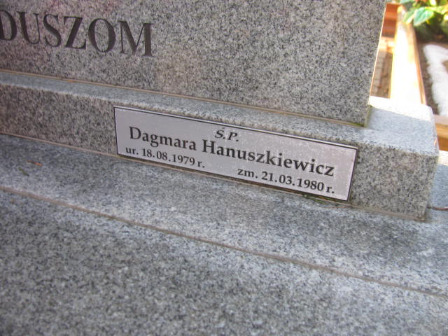 Piotr Hanuszkiewicz 1976 Wieluń Nawiedzenia NMP - Grobonet - Wyszukiwarka osób pochowanych