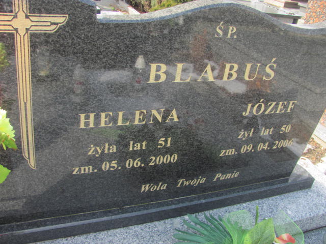 Józef Blabuś Wieluń Nawiedzenia NMP - Grobonet - Wyszukiwarka osób pochowanych