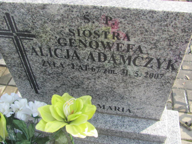 Alicja Adamczyk 1940 Wieluń Nawiedzenia NMP - Grobonet - Wyszukiwarka osób pochowanych