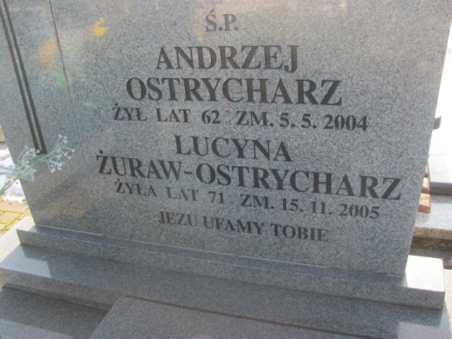Andrzej Ostrycharz Wieluń Nawiedzenia NMP - Grobonet - Wyszukiwarka osób pochowanych