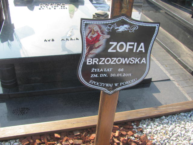 Zofia Brzozowska 1944 Wieluń Nawiedzenia NMP - Grobonet - Wyszukiwarka osób pochowanych