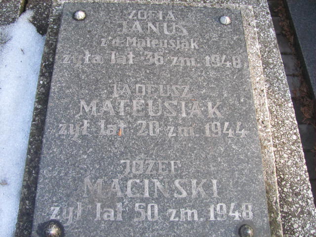 Michalina Mateusiak 1887 Wieluń Nawiedzenia NMP - Grobonet - Wyszukiwarka osób pochowanych