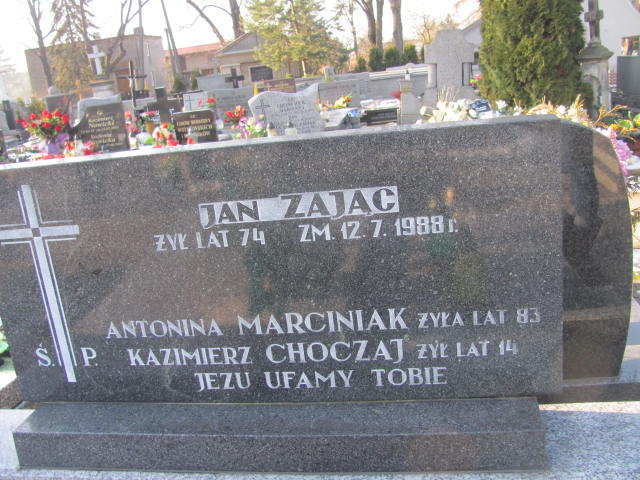 Antonina Marciniak 1897 Wieluń Nawiedzenia NMP - Grobonet - Wyszukiwarka osób pochowanych