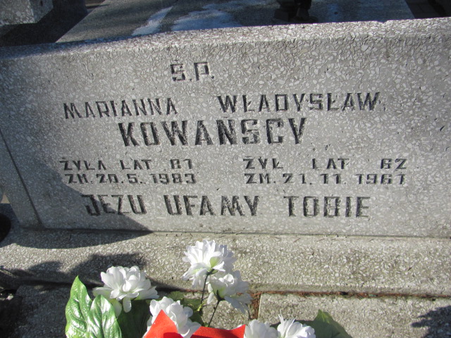 Władysław Kowański Wieluń Nawiedzenia NMP - Grobonet - Wyszukiwarka osób pochowanych