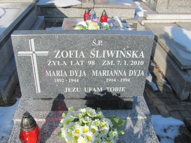 Zofia Śliwińska 1912 Wieluń Nawiedzenia NMP - Grobonet - Wyszukiwarka osób pochowanych