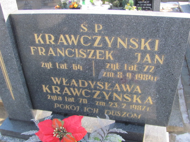 Franciszek Krawczyk 1909 Wieluń Nawiedzenia NMP - Grobonet - Wyszukiwarka osób pochowanych