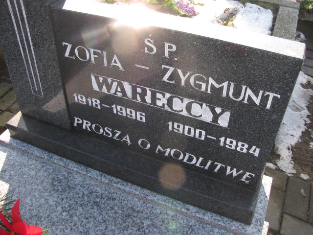 Zygmunt Warecki 1900 Wieluń Nawiedzenia NMP - Grobonet - Wyszukiwarka osób pochowanych