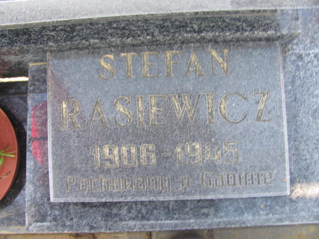 Stefan Rasiewicz 1905 Wieluń Nawiedzenia NMP - Grobonet - Wyszukiwarka osób pochowanych