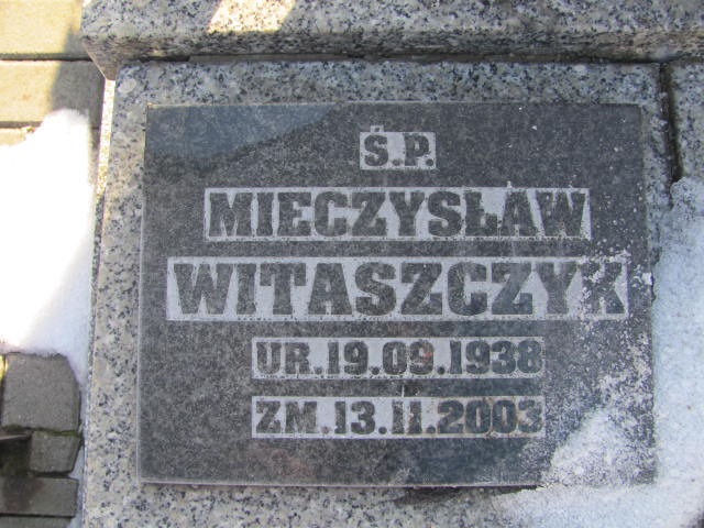 Mieczysław Witaszczyk 1938 Wieluń Nawiedzenia NMP - Grobonet - Wyszukiwarka osób pochowanych