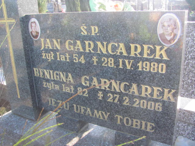 Jerzy Garncarek  1950 Wieluń Nawiedzenia NMP - Grobonet - Wyszukiwarka osób pochowanych