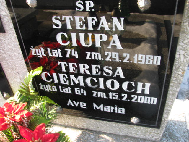 Stefan Ciupa 1906 Wieluń Nawiedzenia NMP - Grobonet - Wyszukiwarka osób pochowanych