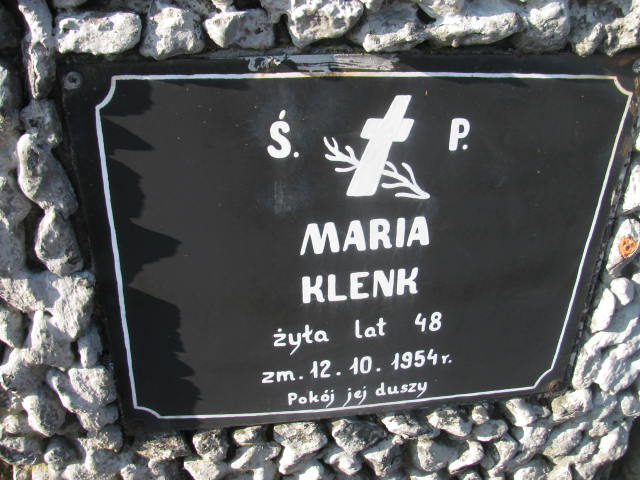 Maria Klenk 1900 Wieluń Nawiedzenia NMP - Grobonet - Wyszukiwarka osób pochowanych